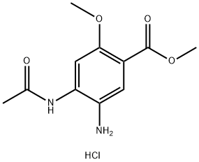 methyl 4-acetamido-5-amino-2-methoxybenzoate hydrochloride 结构式