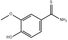 4-羟基-3-甲氧基硫代苯甲酰胺 结构式