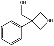 (3-phenyl-3-azetidinyl)methanol 结构式
