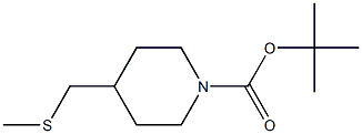tert-butyl 4-((methylthio)methyl)piperidine-1-carboxylate 结构式