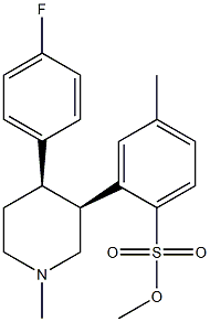 帕罗西汀杂质29(盐酸盐) 结构式