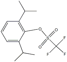 2,6-bis(propan-2-yl)phenyl trifluoromethanesulfonate 结构式