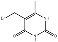 5-(Bromomethyl)-6-methyluracil 结构式