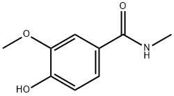 4-羟基-3-甲氧基-N-甲基苯甲酰胺 结构式