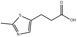 3-(2-METHYL-1,3-THIAZOL-5-YL)PROPANOIC ACID 结构式