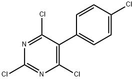 5-p-chlorophenyl-2,4,6-trichloro-pyrimidine 结构式