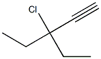 3-chloro-3-ethyl-1-pentyne 结构式