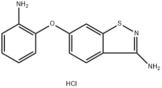 6-(2-AMINOPHENOXY)-1,2-BENZOTHIAZOL-3-AMINE DIHYDROCHLORIDE 结构式