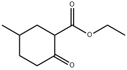 乙基 5-甲基-2-氧亚基环己烷-1-甲酸基酯 结构式