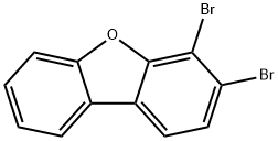 3,4-二溴二苯并[B,D]呋喃 结构式