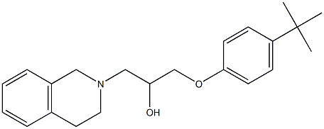 1-(4-tert-butylphenoxy)-3-(3,4-dihydro-2(1H)-isoquinolinyl)-2-propanol 结构式