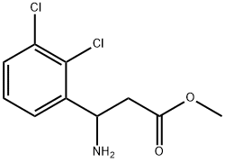 methyl 3-amino-3-(2,3-dichlorophenyl)propanoate 结构式