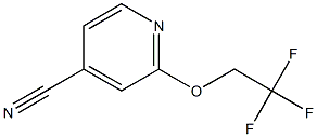 2-(2,2,2-三氟乙氧基)吡啶-4-甲腈 结构式