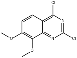 2,4-Dichloro-7,8-dimethoxy-quinazoline 结构式