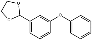 间苯氧基苯甲醛二乙基缩醛(3苯氧基苯甲醛二乙基缩醛或醚二乙基缩醛) 结构式