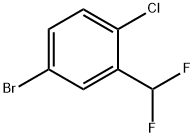 4-溴-1-氯-2-(二氟甲基)苯 结构式