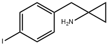 1-(4-Iodobenzyl)cyclopropanamine 结构式