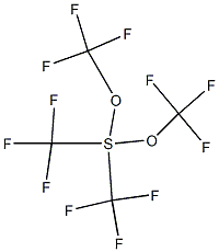 bis(trifluoromethyl)-bis(trifluoromethoxy) sulfur 结构式