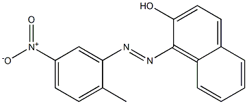 2-Naphthalenol, 1-[2-(2-methyl-5-nitrophenyl)diazenyl]- 结构式