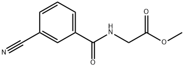 N-(3-Cyanobenzoyl)-Glycine Methyl Ester 结构式