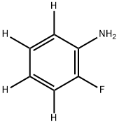 2-Aminofluorobenzene-3,4,5,6-d4 结构式