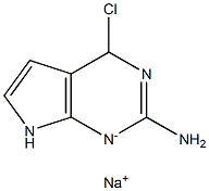 4-Chloro-7H-pyrrolo[2,3-d]pyriMidin-2-aMine sodiuM salt 结构式