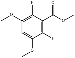2,6-二氟-3,5-二甲氧基苯甲酸甲酯 结构式