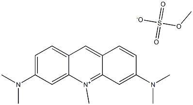 Acridinium, 3,6-bis(dimethylamino)-10-methyl-, methyl sulfate 结构式