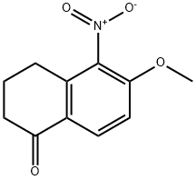 1(2H)-Naphthalenone, 3,4-dihydro-6-methoxy-5-nitro- 结构式