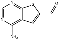 4-氨基噻吩并[2,3-D]嘧啶-6-甲醛 结构式