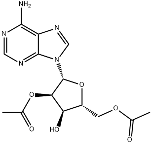 2',5'-Di-O-acetyladenosine 结构式