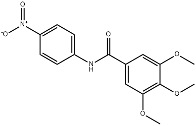 3,4,5-trimethoxy-N-(4-nitrophenyl)benzamide 结构式