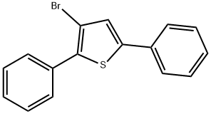 Thiophene, 3-bromo-2,5-diphenyl- 结构式