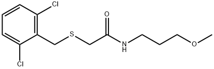 2-[(2,6-dichlorobenzyl)sulfanyl]-N-(3-methoxypropyl)acetamide 结构式