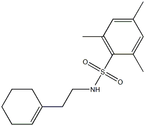 N-[2-(1-cyclohexen-1-yl)ethyl]-2,4,6-trimethylbenzenesulfonamide 结构式