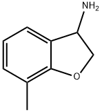 7-甲基-2,3-二氢苯并呋喃-3-胺 结构式