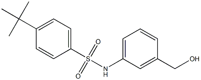 4-tert-butyl-N-[3-(hydroxymethyl)phenyl]benzenesulfonamide 结构式