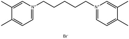 1,1'-PENTAMETHYLENEBIS(3,4-DIMETHYLPYRIDINIUM BROMIDE) 结构式