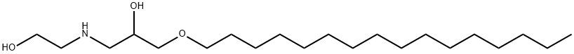 2-Propanol, 1-(hexadecyloxy)-3-[(2-hydroxyethyl)amino]- 结构式
