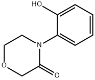 4-(2-hydroxyphenyl)morpholin-3-one 结构式