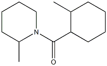 2-Methyl-1-[(2-methylcyclohexyl)carbonyl]piperidine 结构式