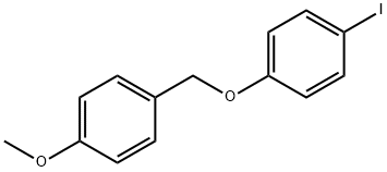 4-[(4-甲氧基苯基)甲氧基]碘苯 结构式