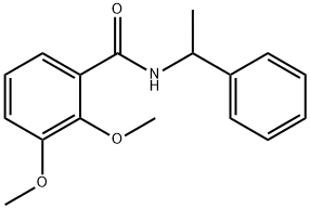 2,3-dimethoxy-N-(1-phenylethyl)benzamide 结构式