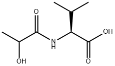 sodium (2S)-2-(2-hydroxypropanamido)-3-methylbutanoate 结构式
