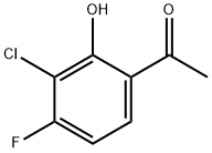 1-(3-氯-4-氟-2-羟基苯基)乙-1-酮 结构式