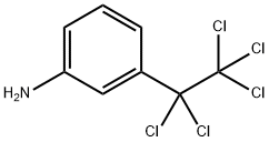Benzenamine, 3-(1,1,2,2,2-pentachloroethyl)- 结构式