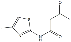 N-(4-methyl-1,3-thiazol-2-yl)-3-oxobutanamide 结构式