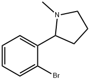 2-(2-溴苯基)-1-甲基吡咯烷 结构式