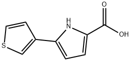 5-(thiophen-3-yl)-1H-pyrrole-2-carboxylicacid 结构式