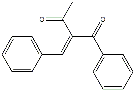 2-benzylidene-1-phenyl-1,3-butanedione 结构式